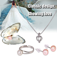 Load image into Gallery viewer, &quot;Pearl Of Love&quot;Pendant Necklace Gift Box DIY Natural Freshwater Aquaculture Clam Necklace Fabulous Gift For Lovers
