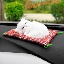 Load image into Gallery viewer, Car Ornaments Cute Simulation Sleeping Cats Decoration Automobiles Lovely Plush Kittens Doll Toy Children Gifts Accessories
