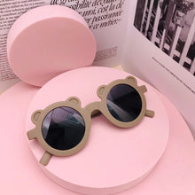 Load image into Gallery viewer, New Cartoon Lovely Kids Sunglasses Bear Shape Frame Girls Children Sun Glasses Round Street Beat Baby Boy Eyeglasses
