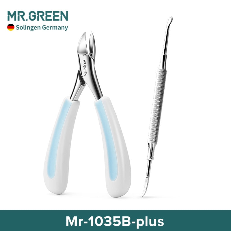 MR.GREEN Toenail Cutter Thick Ingrown Nail Clippers Anti Splash Stainless Steel Pedicure Tools Toe Nail Correction into Grooves