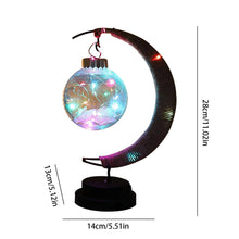 Load image into Gallery viewer, LED Star Moon Light Handmade Hemp Rope Iron Night Light Decor Metal Frame With 20 LED Lights For Wedding Party Christmas

