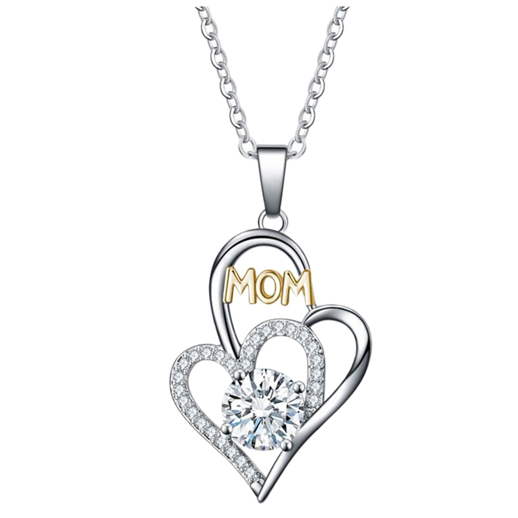 Mother's Day Necklace Heart-Shaped Pendant MOMGift For Mother цепочка на шею женская Holiday Gift Necklace For Women Accessories