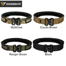 Load image into Gallery viewer, IDOGEAR Tactical 2 Inch Combat Belt Quick Release Buckle MOLLE Hunting Outdoor Sports Mens Belt Durable Two-in-One 3414
