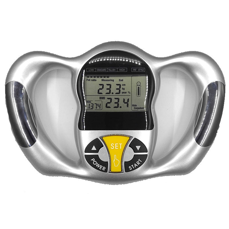 Handheld Bodylarge Body Fat Monitors LCD Screen Analyzer BMI Meter Health Fat Analyzer Monitor Calculator Measurement HealthCare