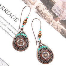 Load image into Gallery viewer, Boho High Quality 2020 New Wedding Party Jewelry Accessories Hot Sale Drop Earring 1Pair Water Drop India Ethnic Hollow Out
