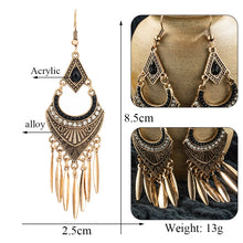 Load image into Gallery viewer, Boho Vintage Ethnic Dangle Drop Long Earrings Hanging Gifts for women for Women Female Fashion Indian Jewelry Ornaments Ear
