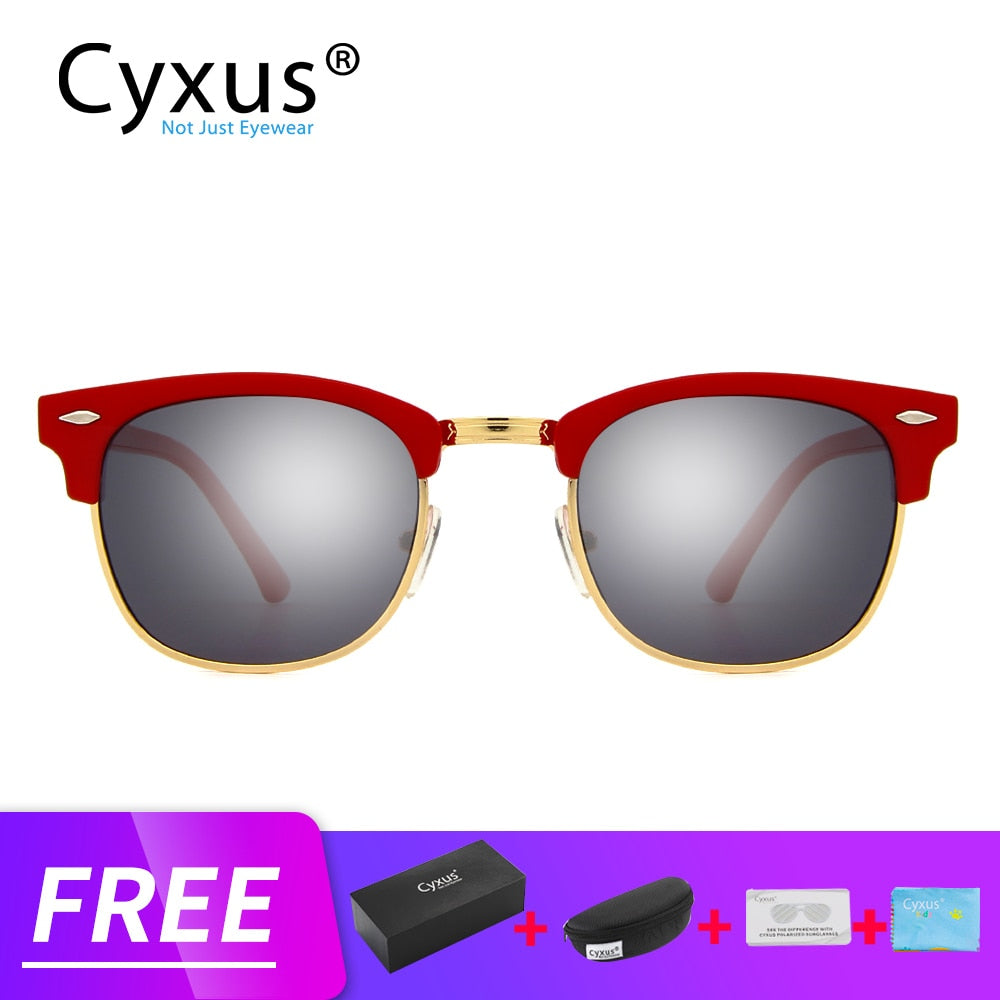 Cyxus Kids Polarized Sunglasses with Strap Shades for Boys Girls Baby and Children Eyeglasses 1656