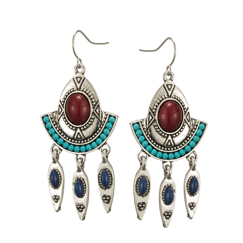 Vintage bohemian ethnic earring woman 2017 Jewelry bridal earrings for women Ladies earrings bohemia costume jewelery earring