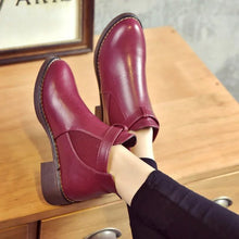 Load image into Gallery viewer, Women Ankle Martin Boots 2020 Winther Female Casual Shoes Woman Flat Fashion Platform Round Toe Buckle Strap Solid Comfortable
