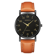 Load image into Gallery viewer, Luxury Top Brand Women Watch Yellow Dial Lady Watches Elegant Dress Steel Back Leather Strap Wrist Watch Clock Reloj Mujer 2020
