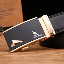 Load image into Gallery viewer, New Designer Men&#39;s Belts Luxury Man Fashion Genuine Leather Cowskin Belt for Men High Quality Automatic Buckle Male Waist Strap
