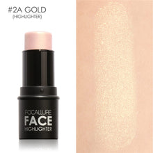 Load image into Gallery viewer, FOCALLURE Highlighter Makeup Glitter Contouring Bronzer For Face Shimmer Powder Creamy Texture illuminator Stick Women Cosmetics

