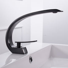 Load image into Gallery viewer, Basin Faucets Modern Bathroom Mixer Tap Brass Washbasin Faucet Single Handle Single Hole Elegant Crane For Bathroom LH-16990
