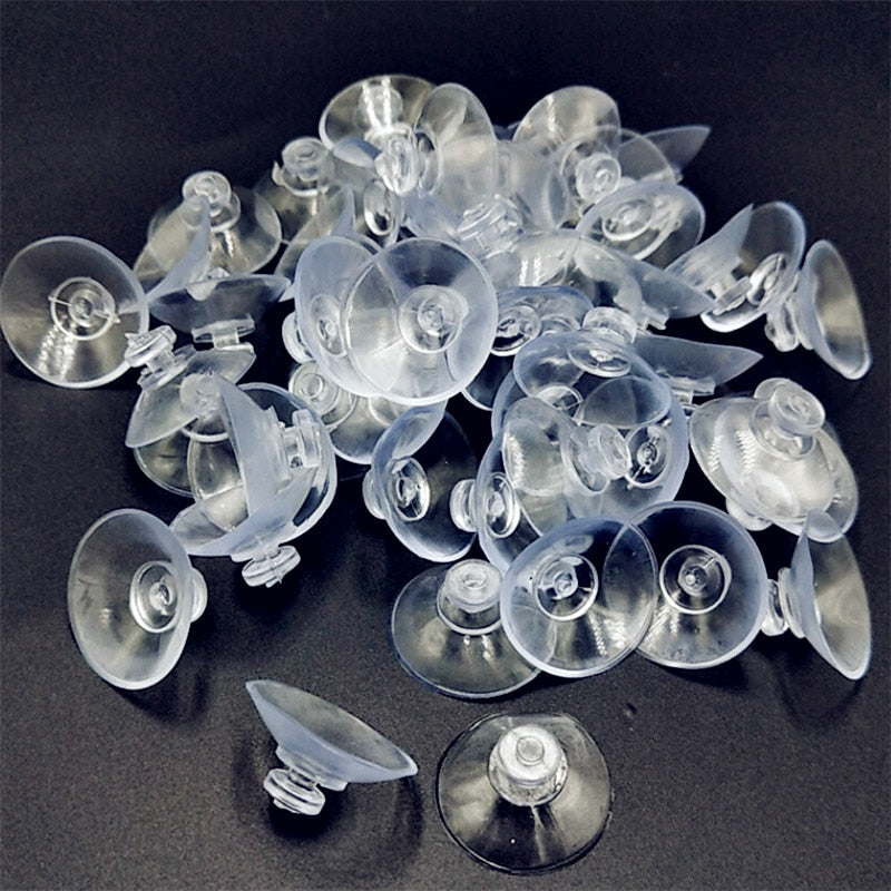 CNCRAFT 20mm 20/50/100PCS/lot High-end Sucker Suction Cups Mushroom Head Suckers Cup Button Transparent