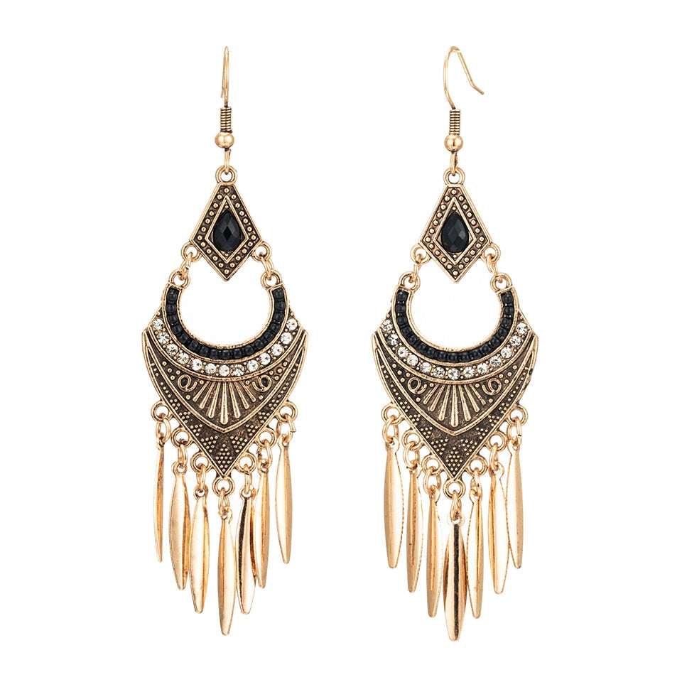 Boho Vintage Ethnic Dangle Drop Long Earrings Hanging Gifts for women for Women Female Fashion Indian Jewelry Ornaments Ear