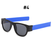 Load image into Gallery viewer, Fancy Slap Wristband Men Polarized Wrist Sunglasses Folding Women Roll Bracelet 2021 Trend Foldablen Square Sun Glasses
