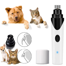 Load image into Gallery viewer, Quiet Nail Grinder Rechargeable Wireless Cat Nail Clippers Trimmers Drill Pet Grooming Tool for Small Medium Paws For Dropship

