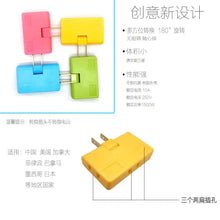 Load image into Gallery viewer, US Power Plug Adapter Foldable Extension Travel Converter Socket Portable Charging Sync Lightweight Electrical Sockets Outlet
