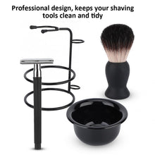 Load image into Gallery viewer, Men Beard Shaving Set 3 In 1 Safe Razor Brush Bowl Stand Holder Razor Mustache Shaving Tools for Mens Wholesale
