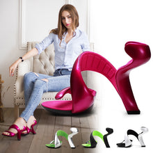 Load image into Gallery viewer, Women Open The Toe Cut Out Strange High Heel Gladiator Sandals Fashion Sexy Snake Shape Bottomless Shoes WYP 160405
