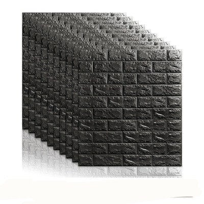 3D Brick Wall Stickers DIY Self Foam Waterproof Decor Wall Covering Wallpaper For TV Background Kids Living Room