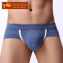 Load image into Gallery viewer, EXILIENS Brand New Underwear Men Brief Mens Briefs Sexy Ropa Fashion Modal Solid Cueca Masculina Sexy U Convex Size M-2XL 100401
