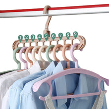 Load image into Gallery viewer, 1/2pcs Magic Multi-port Support hangers for Clothes Drying Rack Multifunction Plastic Clothes rack drying hanger Storage Hangers
