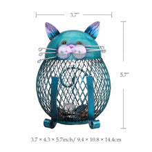 Load image into Gallery viewer, Tooarts Cat Piggy Bank Metal Coin Bank Money Box Figurines Coin Box Saving Money Home Decor New Year Christmas Gift For Kids
