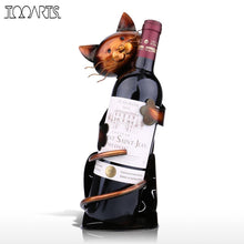 Load image into Gallery viewer, TOOARTS Cat Wine Rack Wine Holder Shelf Metal Practical Sculpture Wine stand Home Decoration Interior Crafts Christmas Gift
