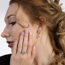 Load image into Gallery viewer, Gem&#39;s Ballet Natural Sky Blue Topaz Earrings Genuine 925 Sterling Silver Fine Jewelry 7x10mm Drop Earring For Women Fashion
