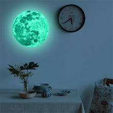 Load image into Gallery viewer, 20cm Luminous Moon Earth Cartoon DIY 3D Wall Stickers for Kids Room Bedroom Glow In The Dark Wall Sticker Home Decor Living Room
