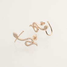 Load image into Gallery viewer, V Attract Hot Selling Boho Crystal Snake Stud Earrings for Women Ear Eardrop Girls Jewellery Ophidian Copper Serpent
