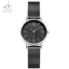 Load image into Gallery viewer, 2020 SK Super Slim Sliver Mesh Stainless Steel Watches Women Top Brand Luxury Casual Clock Ladies Wrist Watch Relogio Feminino
