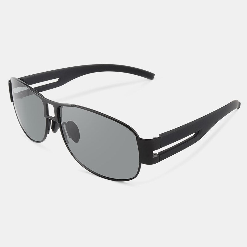 ROYAL GIRL Classic Pilot Sunglasses Men HD Polarized Driving Sun Glasses Male Luxury Brand Designer Metal Frame UV400 MS088