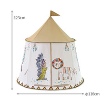 Load image into Gallery viewer, YARD Kid Teepee Tent House 123*116cm Portable Princess Castle Present For Kids Children Play Toy Tent Birthday Christmas Gift
