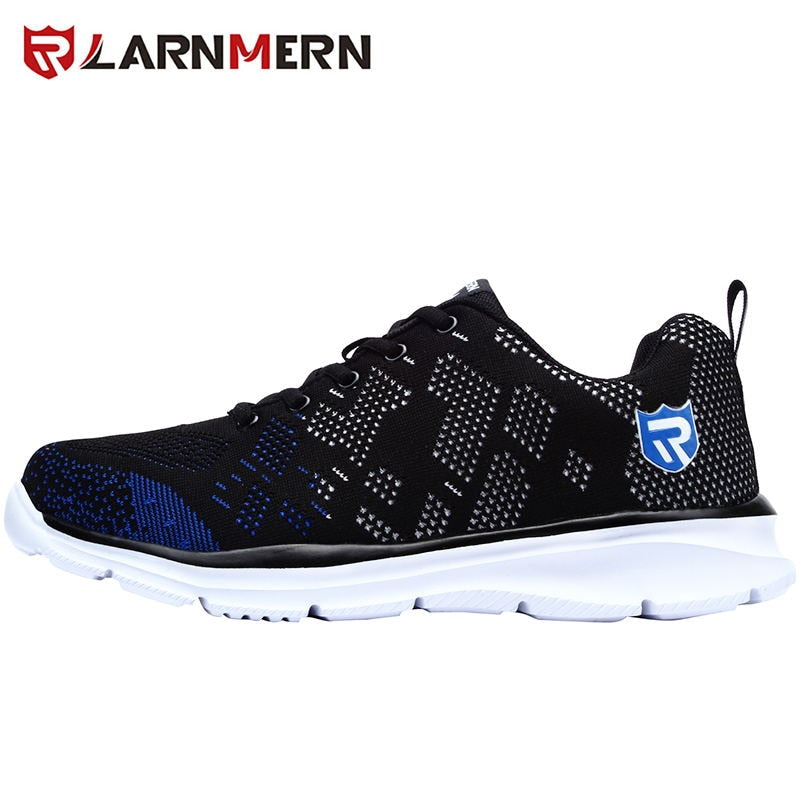LARNMERN Lightweight Breathable Men Safety Shoes Steel Toe Work Shoes For Men Anti-smashing Construction Sneaker With Reflective