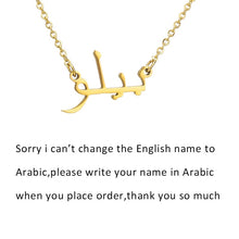 Load image into Gallery viewer, Private Custom Name Necklace Personalized Arabic Necklace For Women His Valentine Birthday Mother Day Wedding Gift Love Jewelry
