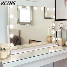 Load image into Gallery viewer, Large Make-UP Mirror With 15 Dimmable And 10x Magnification Hollywood Bright Mirror And USB Charging Port Cosmetic Mirror
