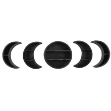 Load image into Gallery viewer, 3/5pcs Moon Phase Wall Shelves Wall Decor Full Moon And Bohemian Simple Style Rustic Feel Crescent Shelves Easy to Hang Gift
