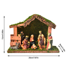 Load image into Gallery viewer, Christmas Decor Elegant Nativity Set Nativity Ornament Holy Family Love Delightful Beautiful Letter Resin Crafts Ornamen
