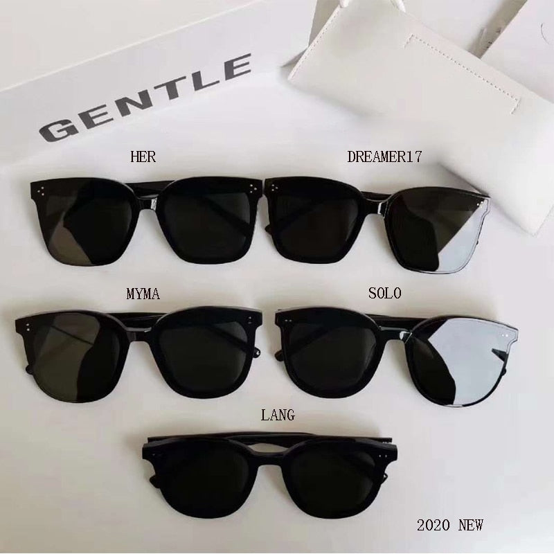 5 Style 2020 Korea Brand Design GENTLE Sunglasses Women Men Acetate Superior Quality Popular Sunglasses With Oringnal Case