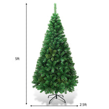 Load image into Gallery viewer, 5Ft Artificial PVC Christmas Tree W/Stand Holiday Season Indoor Outdoor Green CM19721
