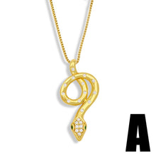 Load image into Gallery viewer, Snake Necklace For Women Men Stainless Steel Gold Chain Necklaces Pendant Boho asz Vintage Jewelry Choker Bijoux Femme Gift
