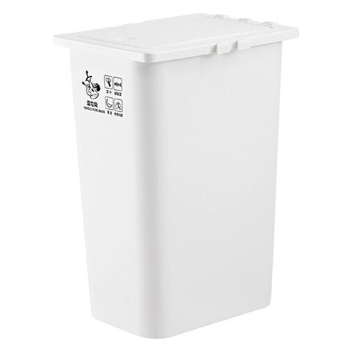 Wet and dry classification trash bin narrow trash bin home living room kitchen with lid large trash can WF106