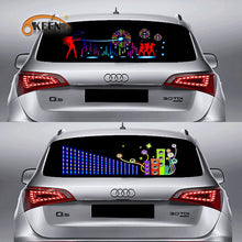 Load image into Gallery viewer, 90*25 40*30 Automobile LED Equalizer Car Interiror Atmosphere Music Rhythm EL Sheet Sticker Glow Flash Panel Flashing Light
