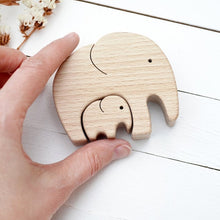 Load image into Gallery viewer, Home Decor Mother&#39;s Day Gifts Elephant Mother And Child Shaped Design Decorative Wooden Ornament Room Desktop Decor Decoración
