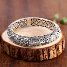 Load image into Gallery viewer, S925 Sterling Silver Cutout Carved Women&#39;s Bracelets Open Design
