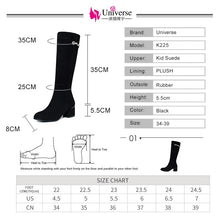 Load image into Gallery viewer, Universe K225 Latest New Design Women Shoes High Heels Sheep Suede Ladies Boots Med Calf

