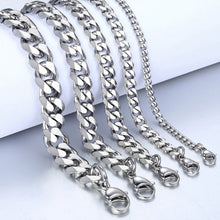 Load image into Gallery viewer, 2020 Classic Men Necklace Width 3 To 7 MM Stainless Steel Long Necklace For Men Women Chain Jewelry
