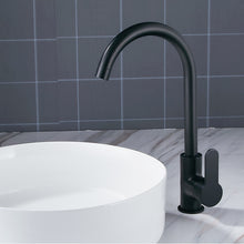 Load image into Gallery viewer, Modern Basin Faucets Black Sink Mixer Taps Kitchen Bathroom Taps Single Lever Faucet Black Basin Mixer
